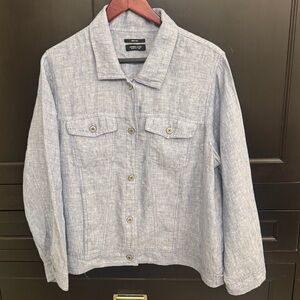 Women's Jones & Co Chambray Linen Jacket